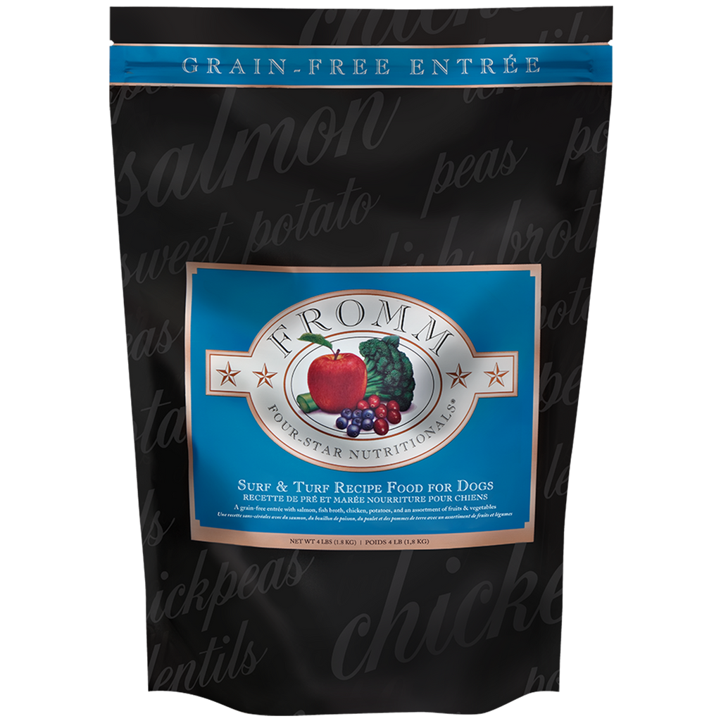 Fromm Four Star Nutritionals Dog Food Grain Free Surf Turf Recipe Little Stinkers