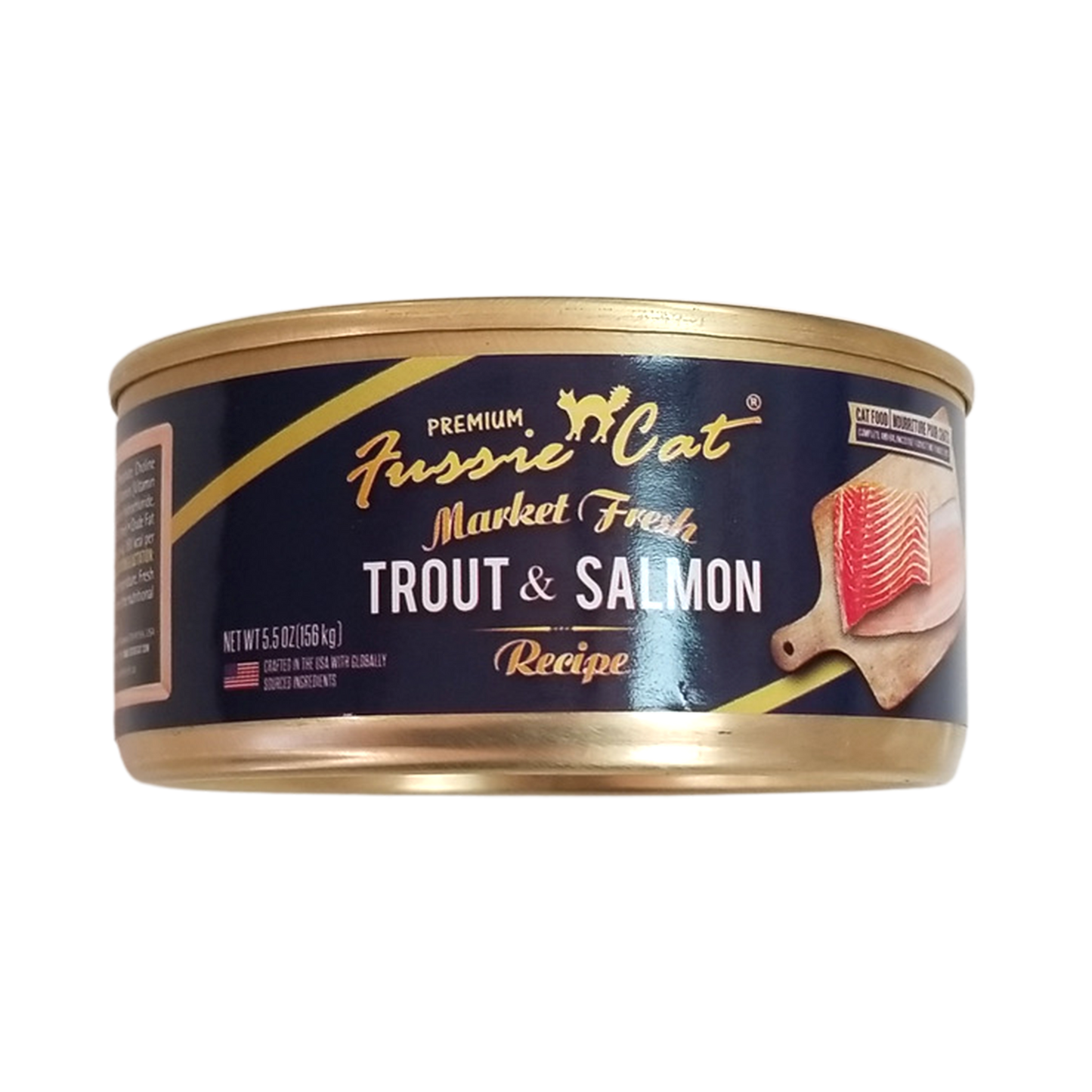 Fussie Cat Canned Cat Food, Trout & Salmon Recipe, 5.5oz