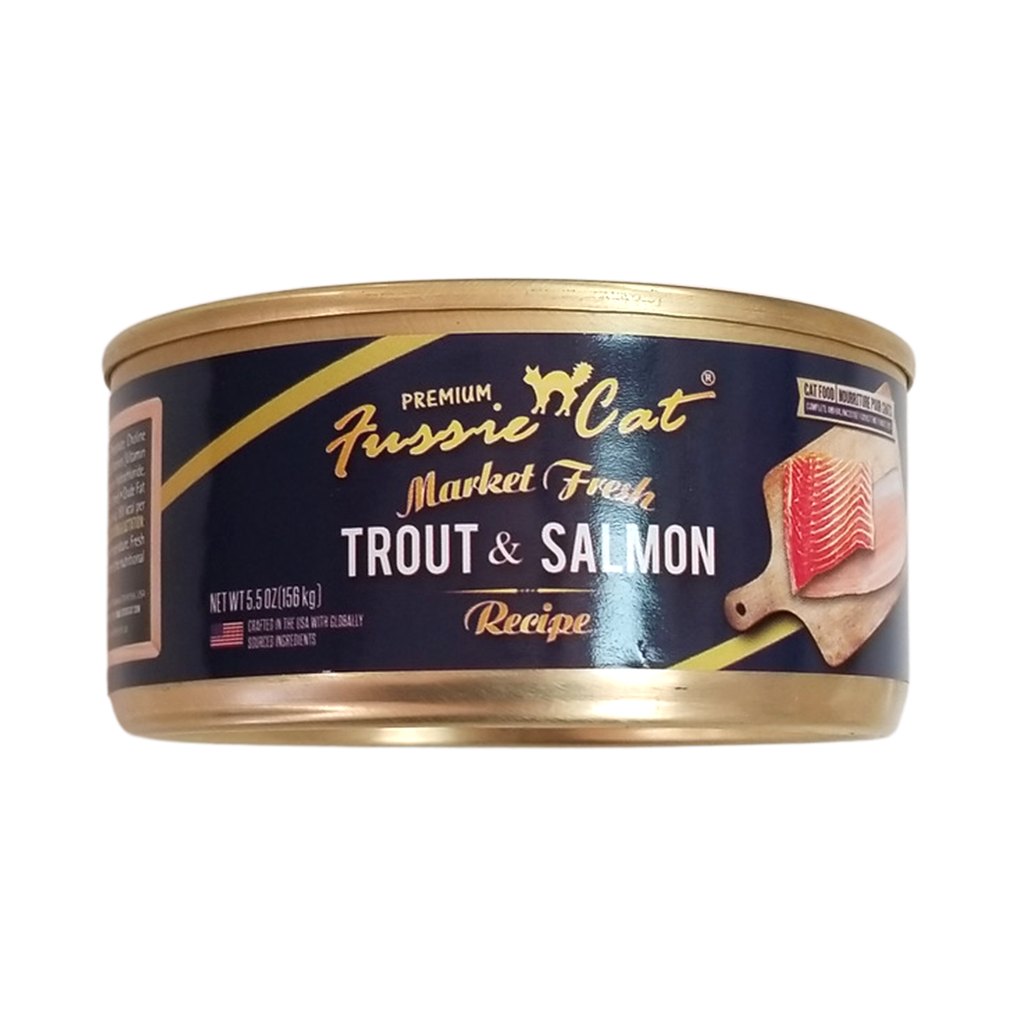 Fussie Cat Canned Cat Food, Trout & Salmon Recipe, 5.5oz