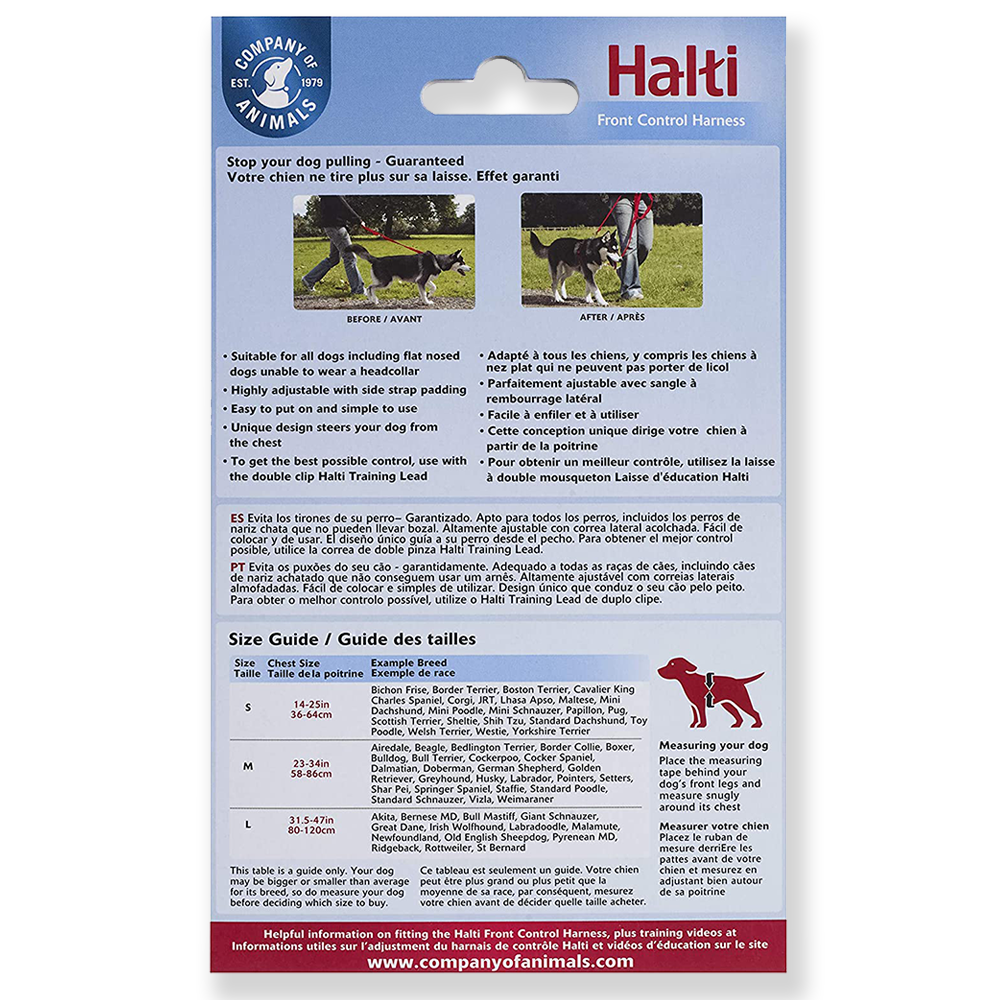 Halti Front Control Harness To Stop Pulling, Large