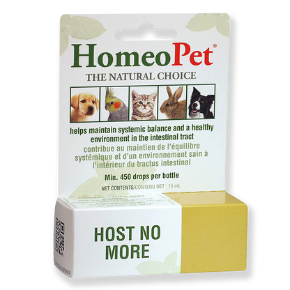 Homeopet Host No More Gentle Relief from Worms, 450 drops (15ml)