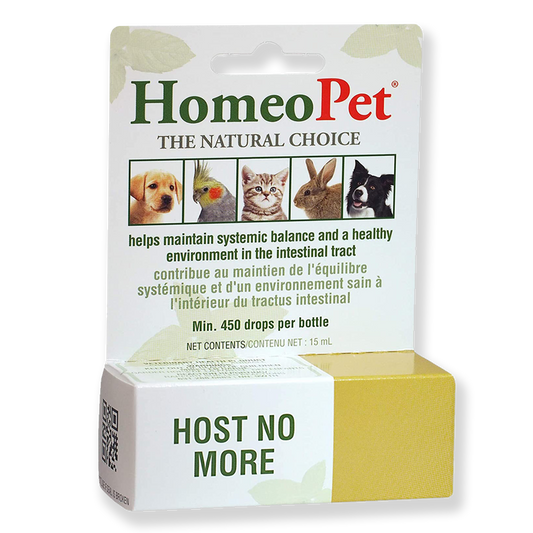 Homeopet Host No More Gentle Relief contre les vers, 450 gouttes (15 ml)