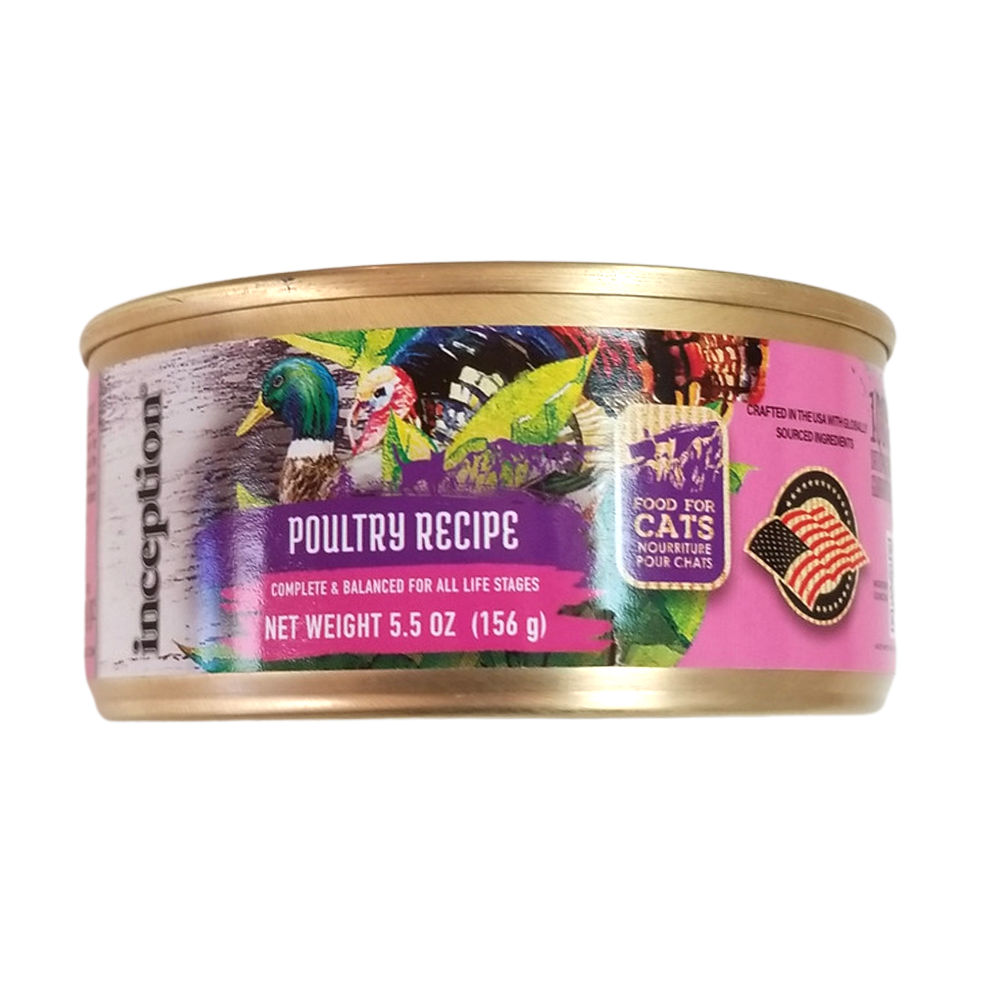 Inception Canned Cat Food, Poultry Recipe, 5.5oz
