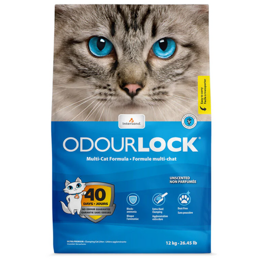 Intersand Odourlock Multi-Cat Clumping Litter, 26.45lb Bag