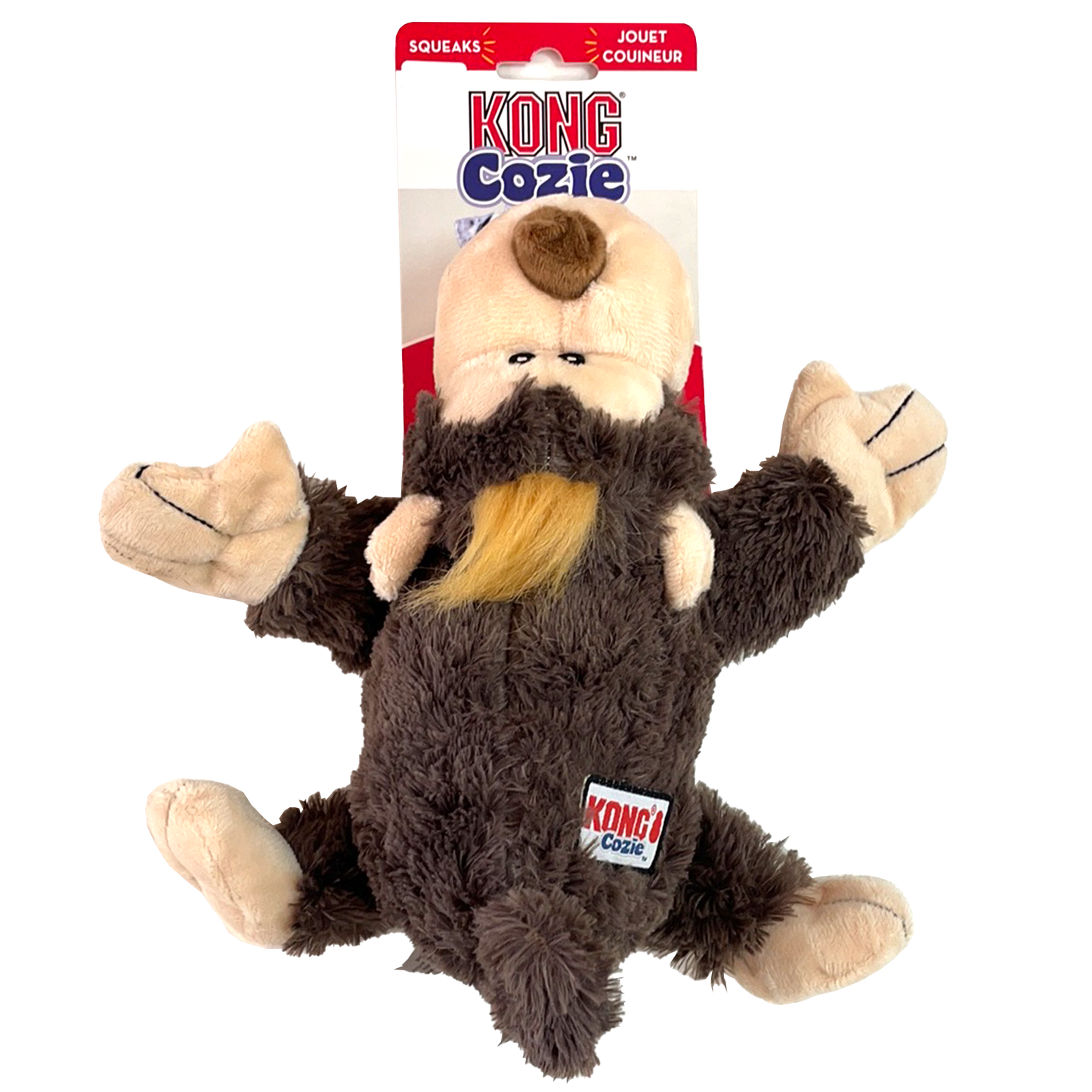 KONG Cozie Jouet en peluche pour chien Funky Monkey Taille M