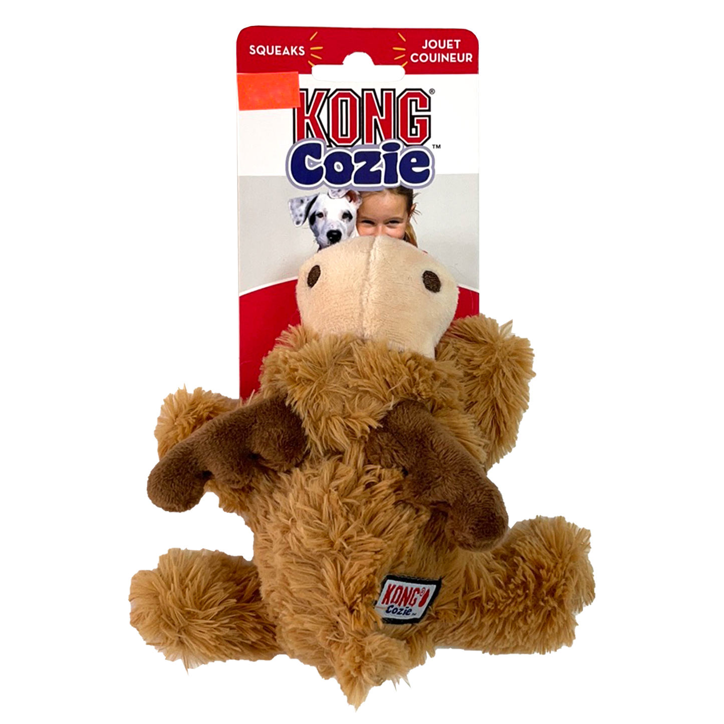 Kong Cozie Stuffed Dog Toy Marvin Moose