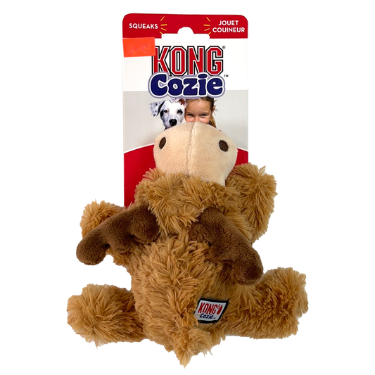 Kong Cozie Stuffed Dog Toy, Marvin Moose