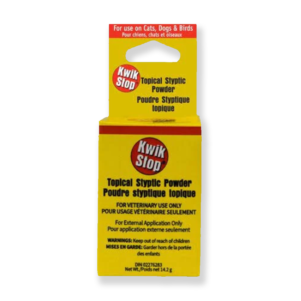 Kwik Stop Topcial Styptic Powder pour arrêter le saignement sur les ongles des orteils (14,2 g)