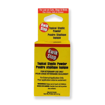 Kwik Stop Topcial Styptic Powder pour arrêter le saignement sur les ongles des orteils (14,2 g)