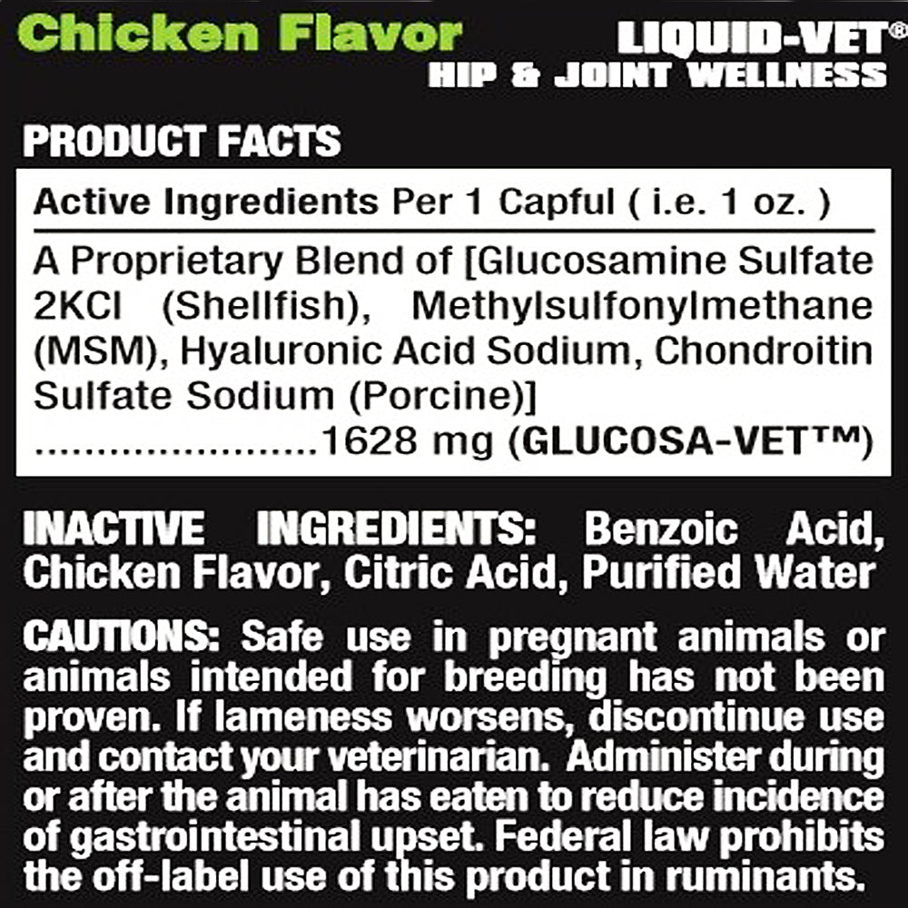 Liquid Vet Hip & Joint Support for Dogs, Chicken Flavour (946ml)