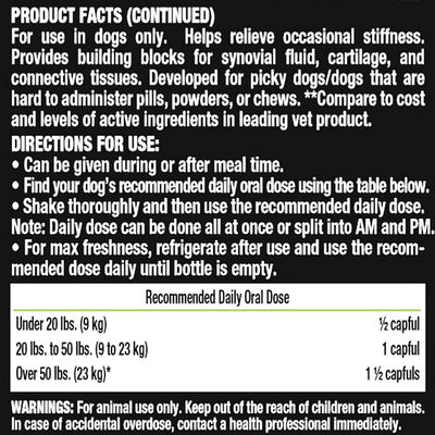 Liquid Vet Hip & Joint Support for Dogs, Pot Roast Flavour (946ml)