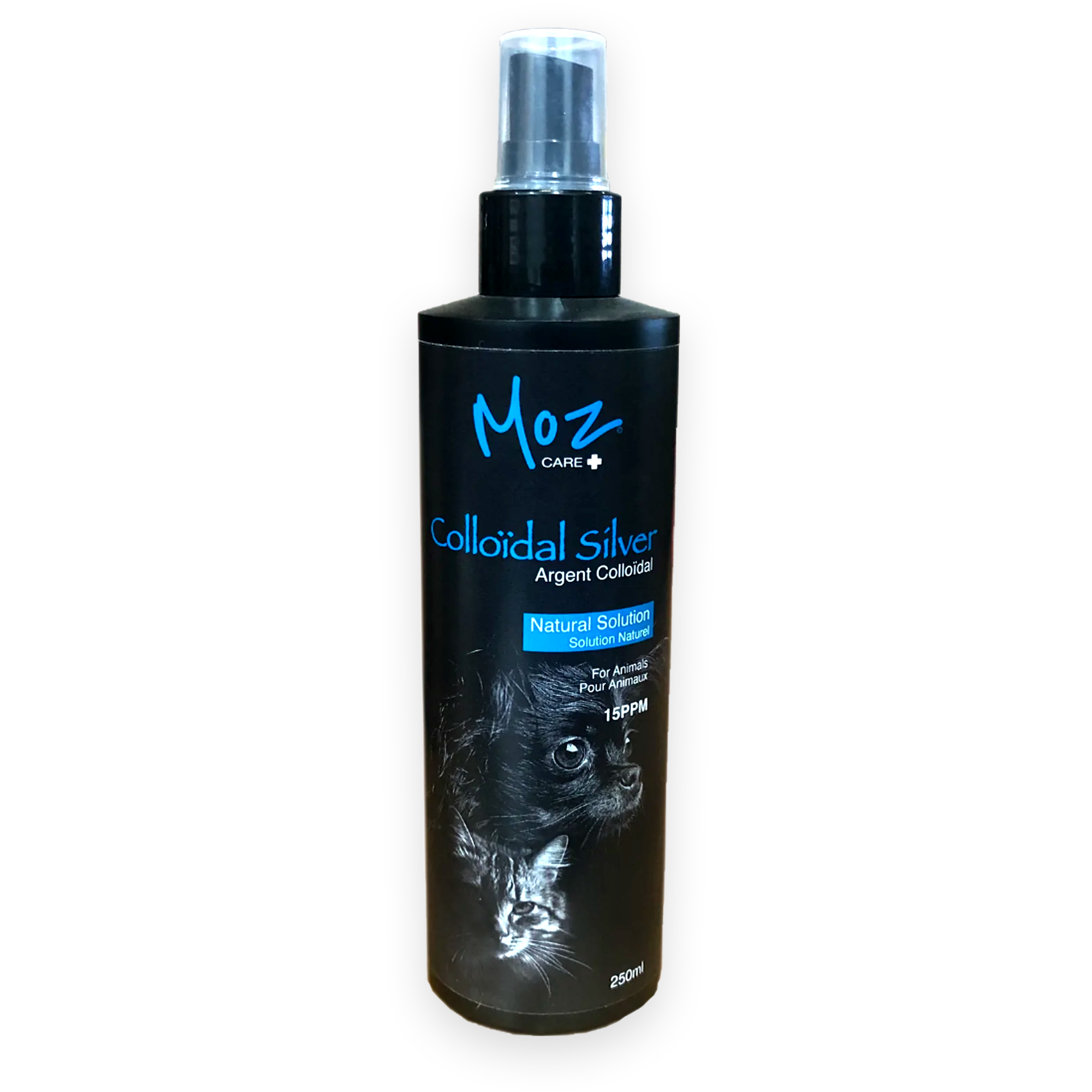 Moz Colloidal Silver Natural Solution for External Wound Healing (250ml)