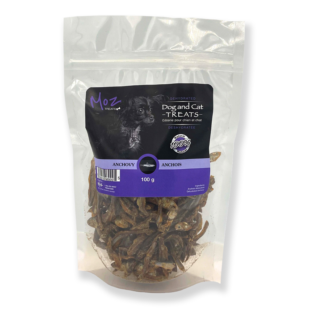 Moz Dehydrated Anchovy Dog & Cat Treats (100g)