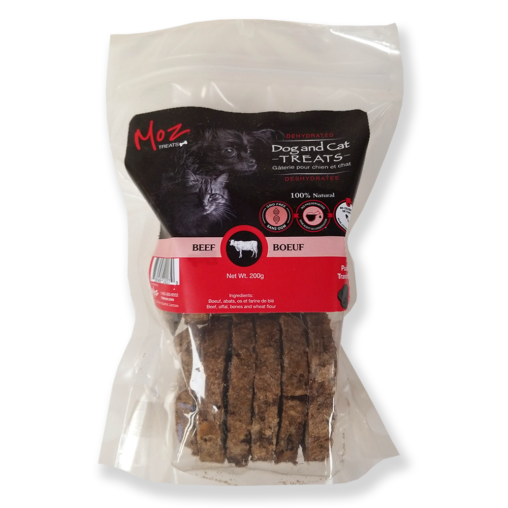 Moz Dehydrated Beef Dog & Cat Treats (200g)