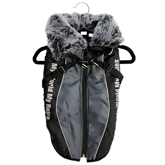 My World Rules Ultimate Winter Coat with Built In Detachable Harness