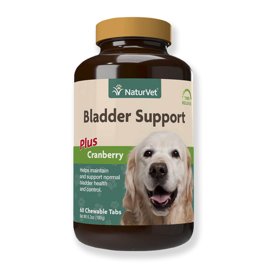 NaturVet Bladder Support Plus Canneberge, 60 comprimés à croquer (180g)