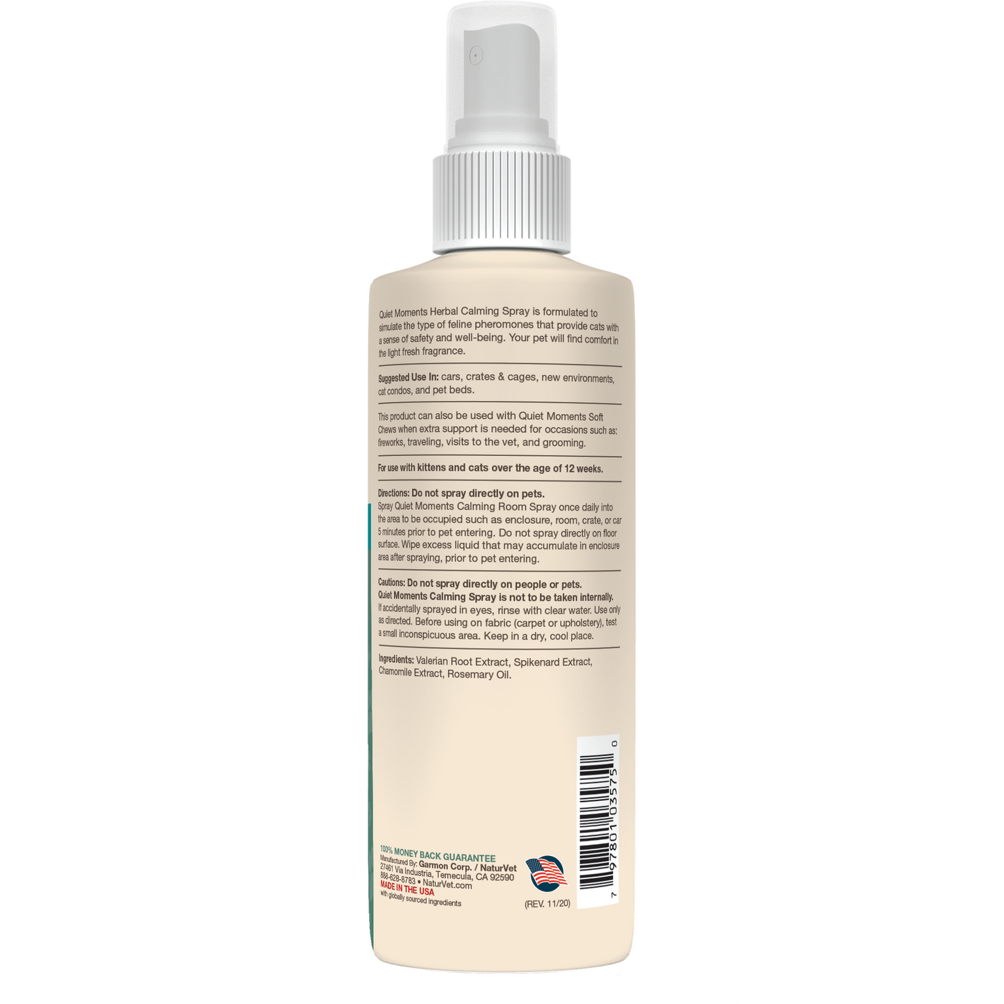 NaturVet Quiet Moments Cat Calming Room Spray (236ml)