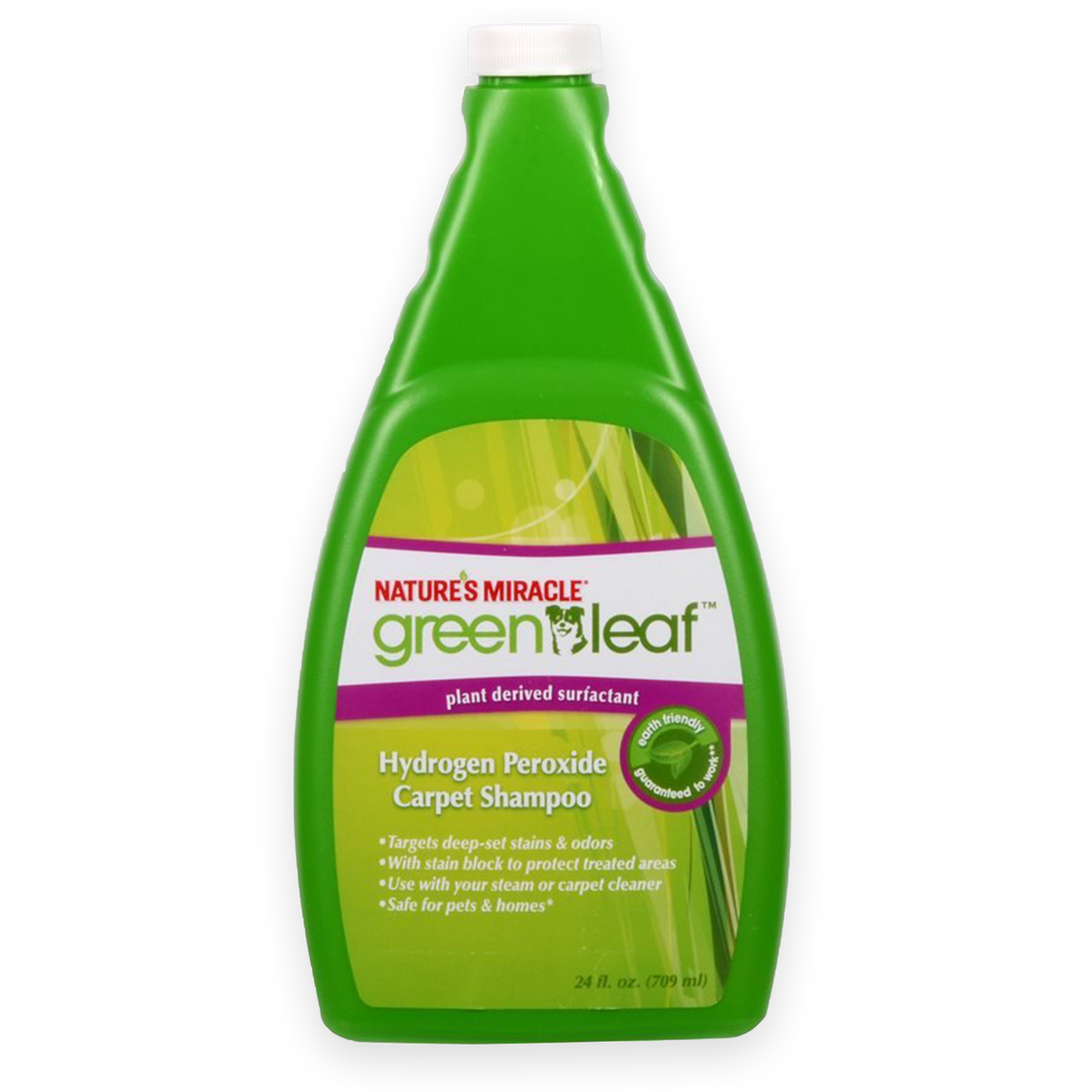 Natures Miracle Green Leaf Hydrogen Peroxide Carpet Shampoo for Deep Pet Stains & Odours (709ml)