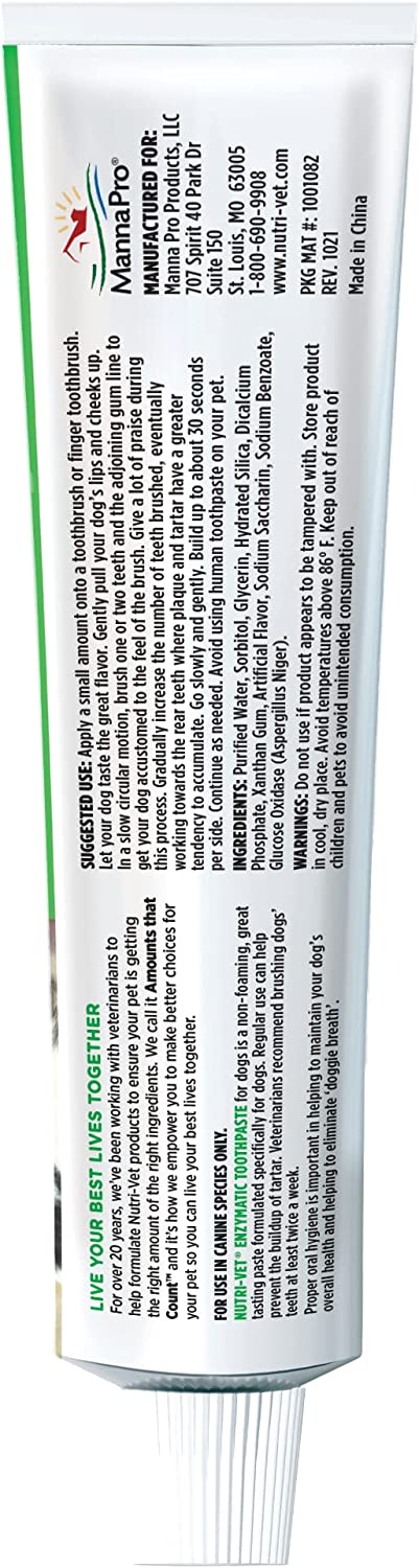 Nutri vet enzymatic toothpaste for clearance dogs