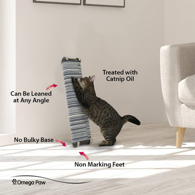 Poteau à gratter pour chat Omega Paw Lean It Anywhere (25" de haut) 