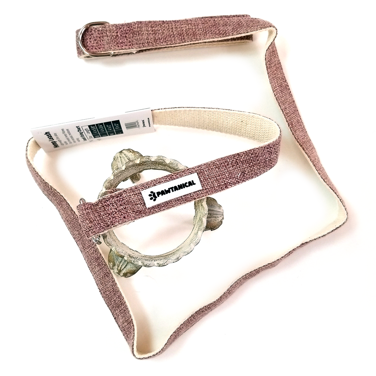 Pawtanical Hemp Leash, Pink (S, M, L)