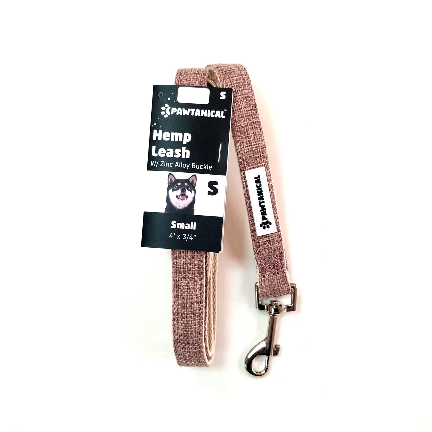 Pawtanical Hemp Leash, Pink (S, M, L)