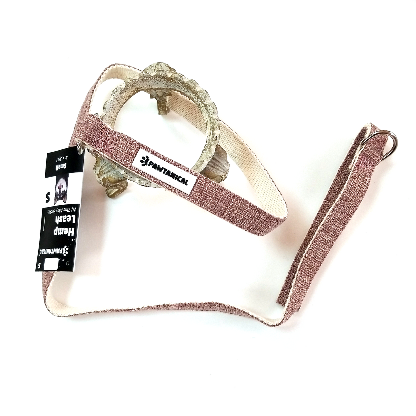 Pawtanical Hemp Leash, Pink (S, M, L)