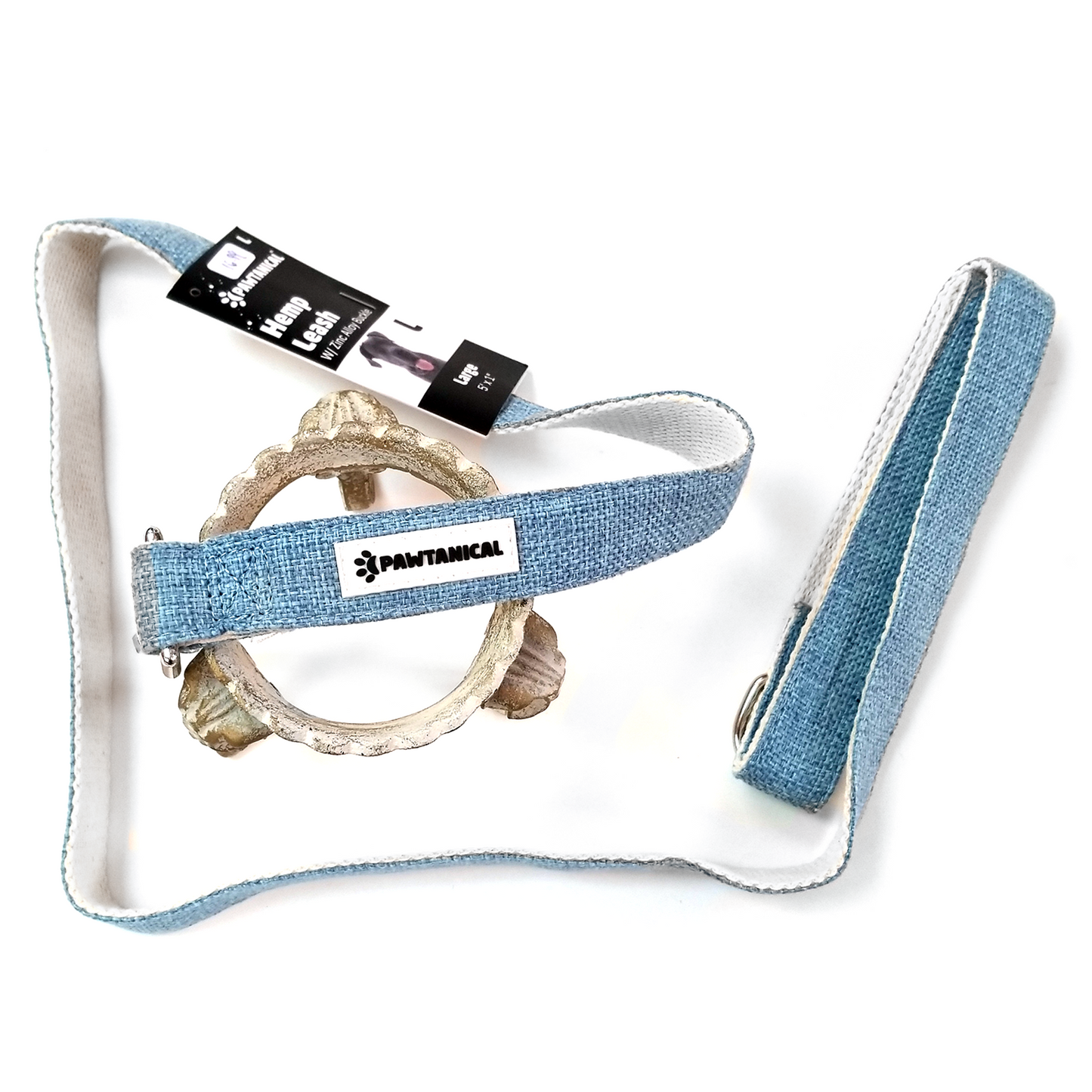 Pawtanical Hemp Leash, Blue (S, M, L)