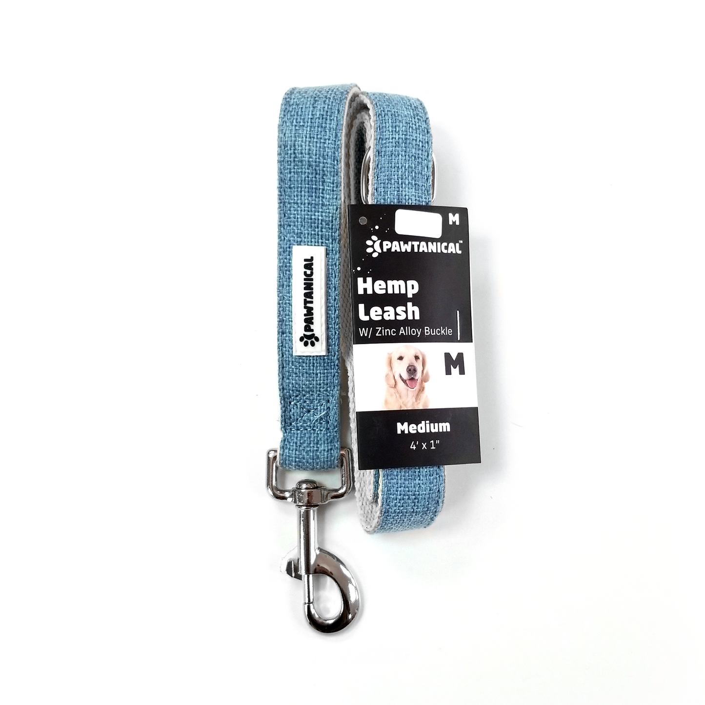 Pawtanical Hemp Leash, Blue (S, M, L)