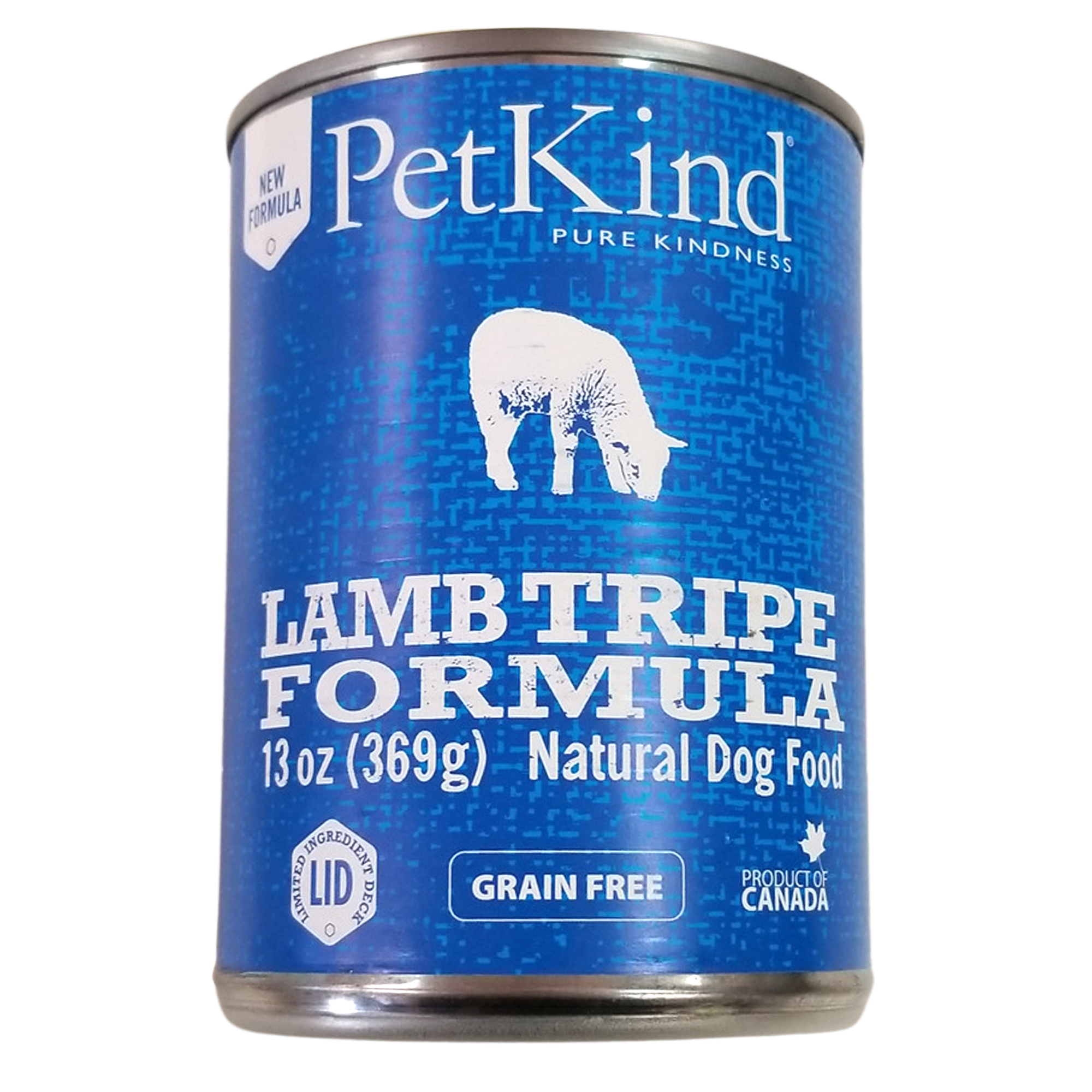PetKind Natural Dog Food, Supplement, Topper, Grain-Free, Lamb Tripe Formula, 13oz