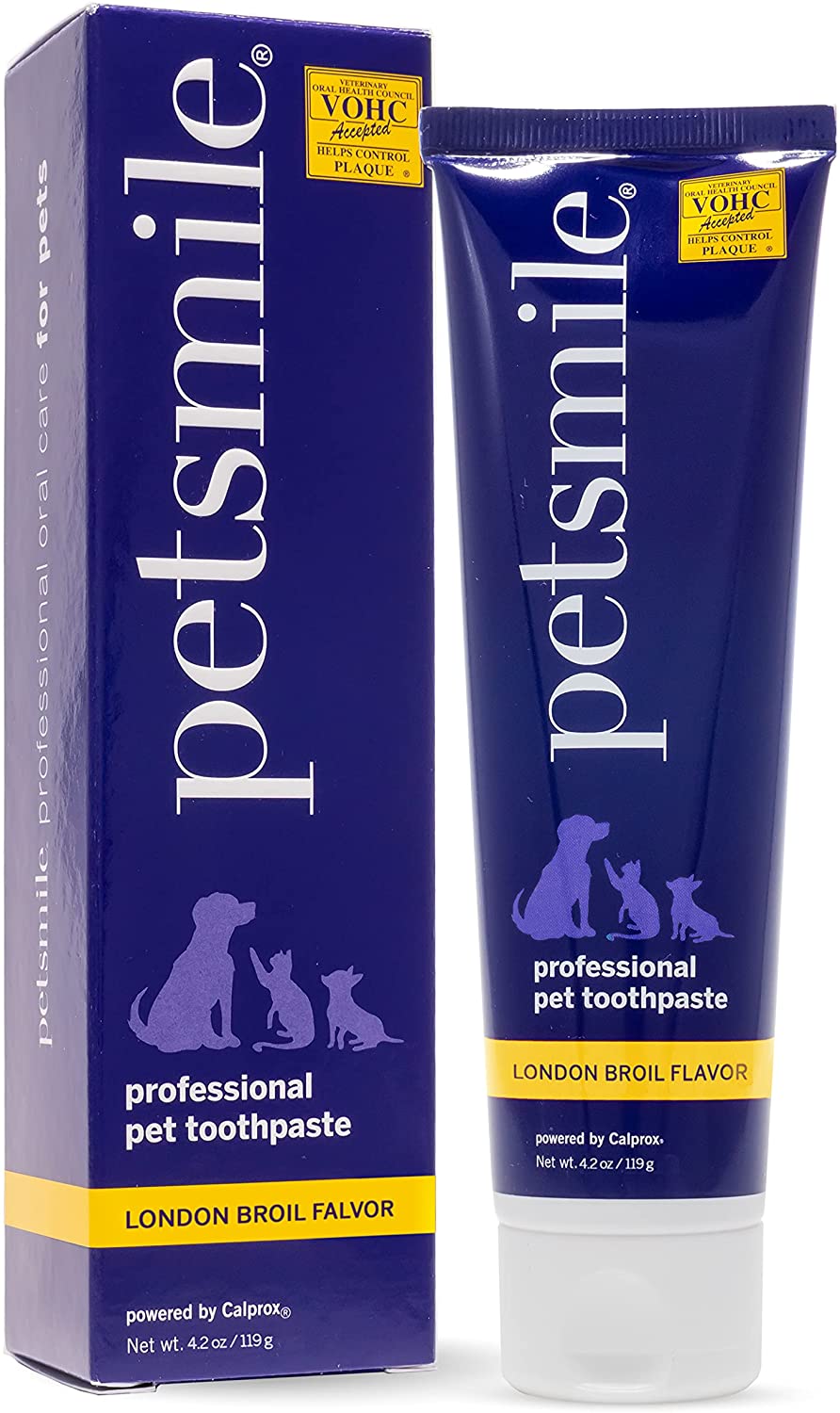 Petsmile Professional Dentifrice pour animaux de compagnie London Broil Saveur (70g) 