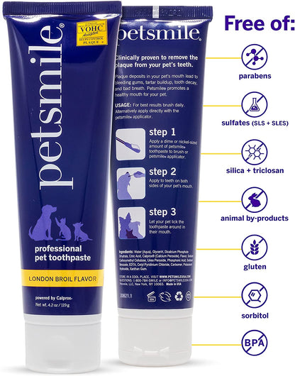 Petsmile Professional Pet Toothpaste London Broil Flavor (70g)