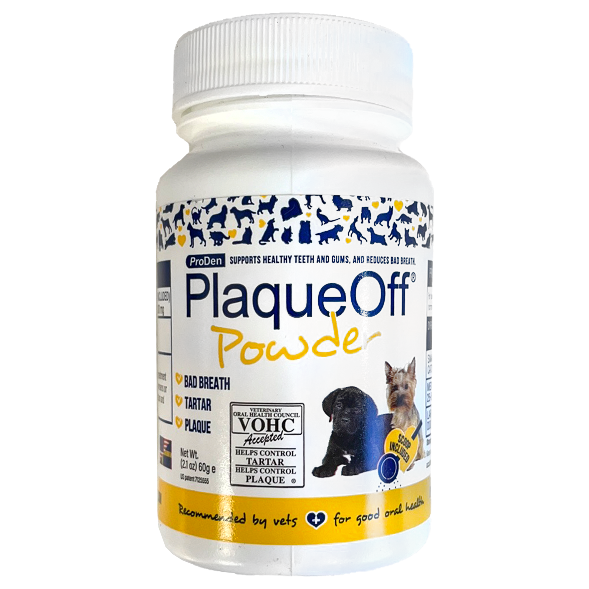 ProDen PlaqueOff Powder For Bad Breath Tartar & Plaque, Cats & Dogs, 2.1oz