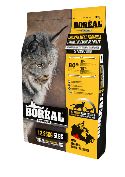 Boréal Functional Proper Cat Food, Low-Carb Grains, Chicken Meal Formula