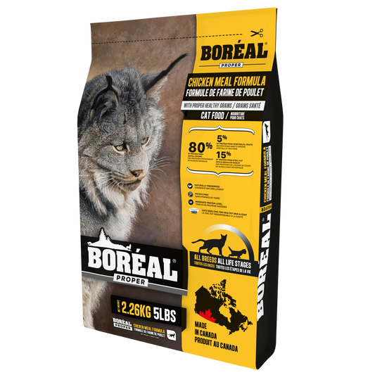 Boréal Functional Proper Cat Food, Low-Carb Grains, Chicken Meal Formula