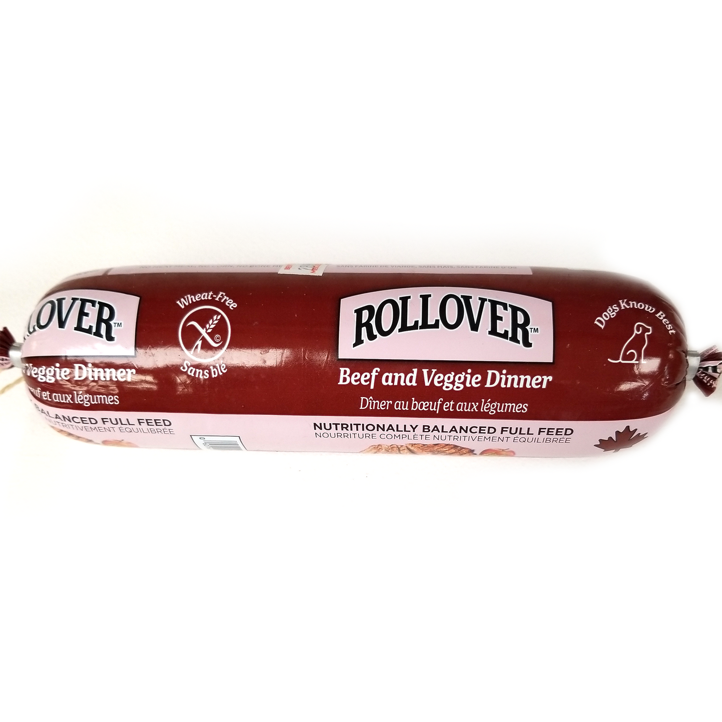 Rollover Dog Food, Beef & Veggie Dinner (454g)