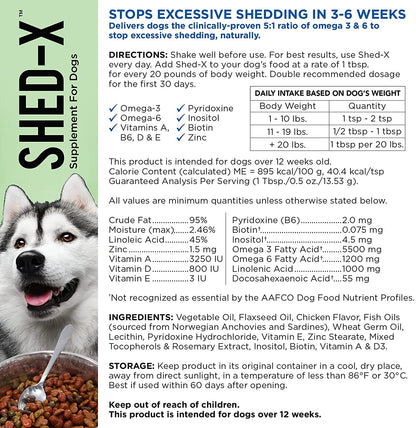 Shed-X Supplement for Dogs (946ml)