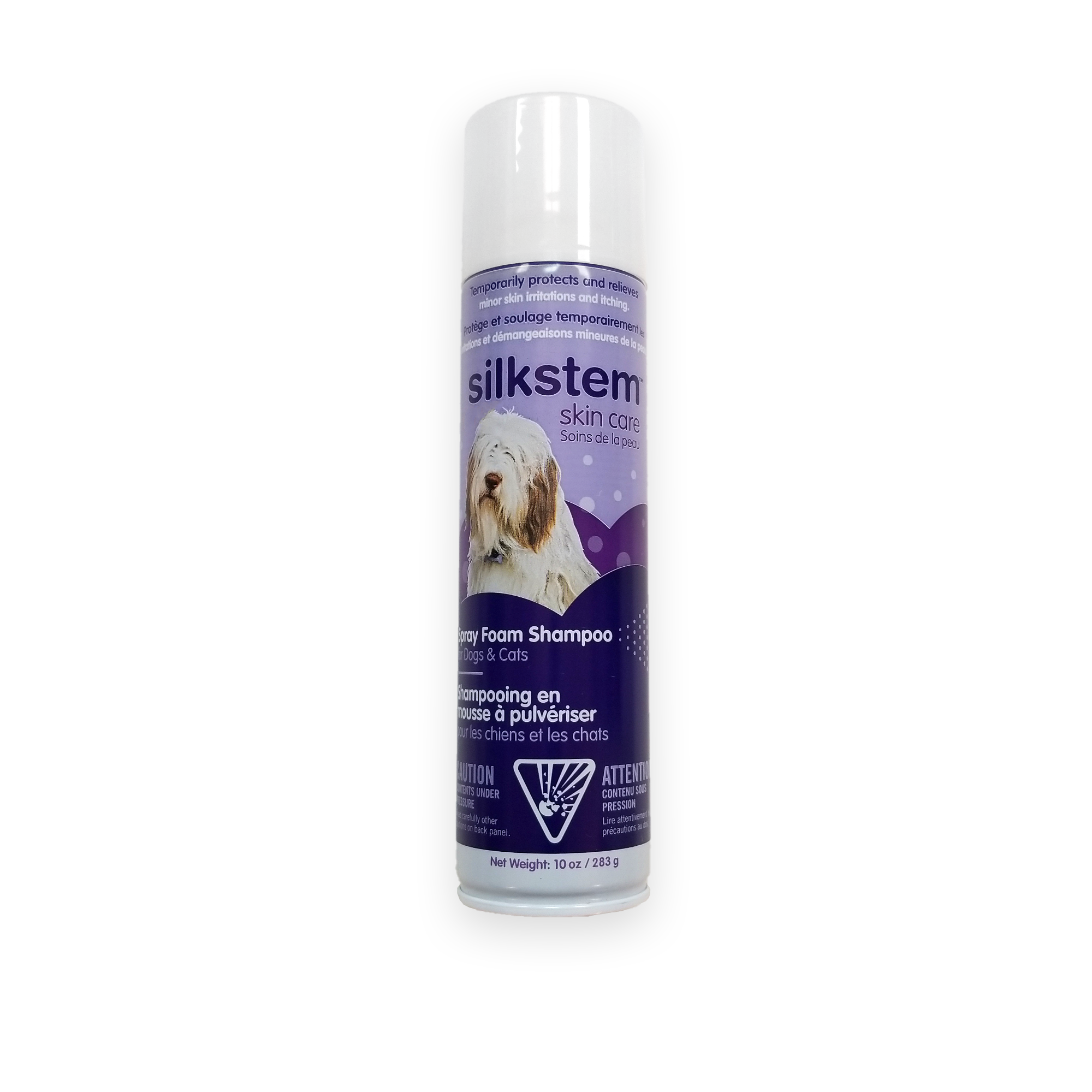 SilkStem Spray Foam Waterless Shampoo For Dogs & Cats (283g)