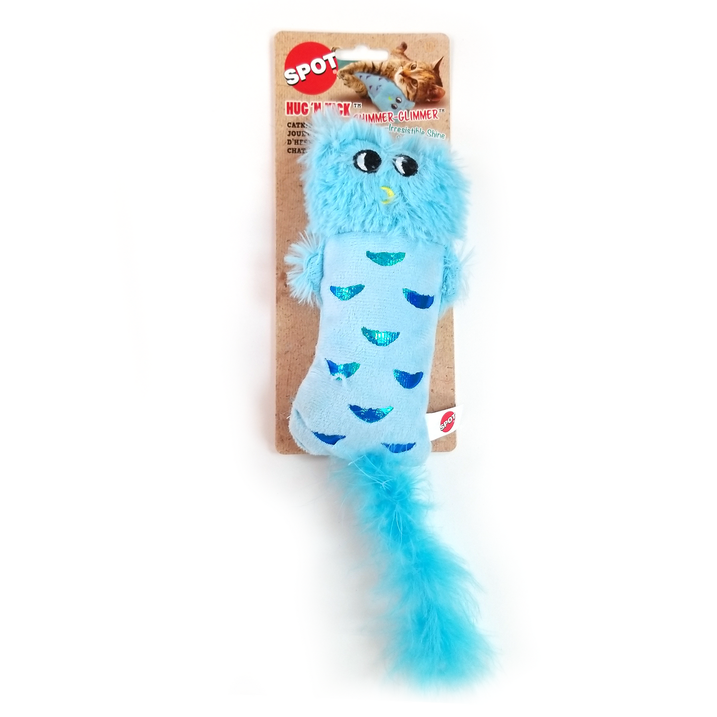 Spot Hug 'n Kick Cat Nip Cat Toy With Crinkle, 8"