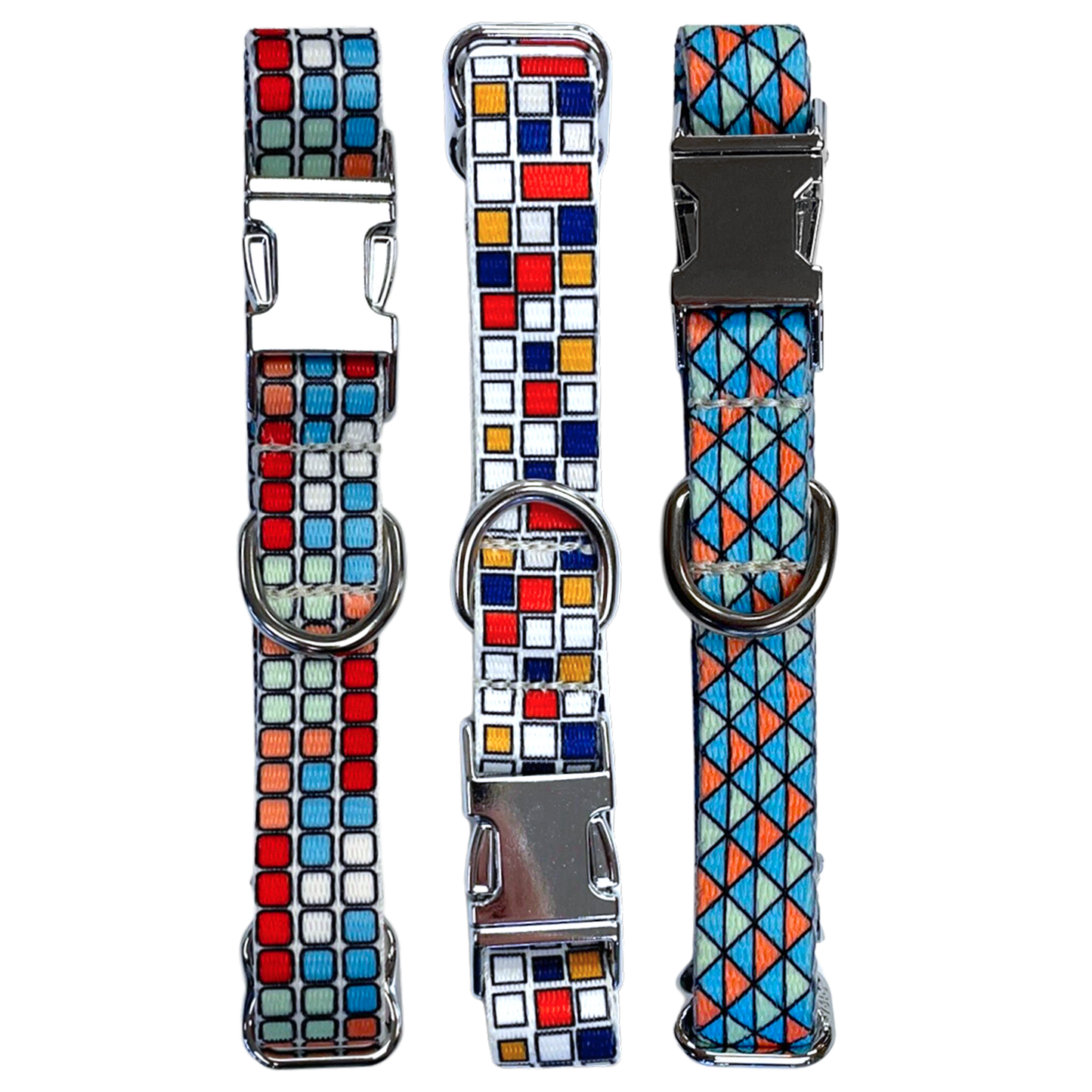 Style Easy Steel Buckle Pattern Dog Collar