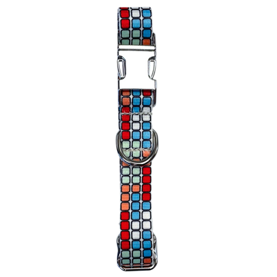 Collier pour chien à motif de boucle en acier facile de style