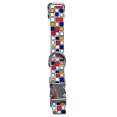 Collier pour chien à motif de boucle en acier facile de style