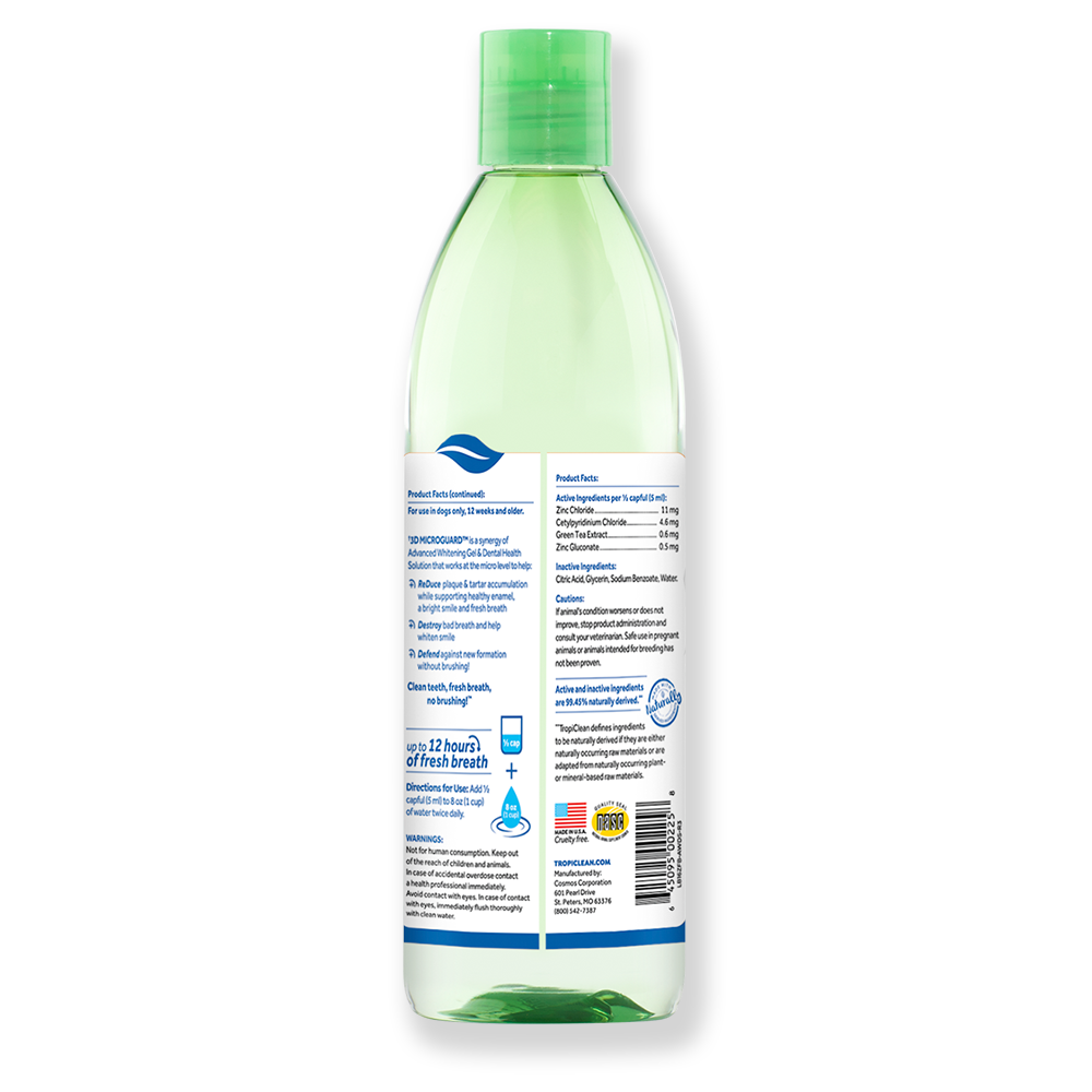 Tropiclean Advanced White Dental Health Water Additive (473g)