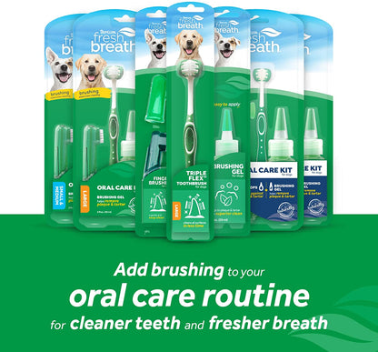 Kit de soins bucco-dentaires Tropiclean pour grands chiens 