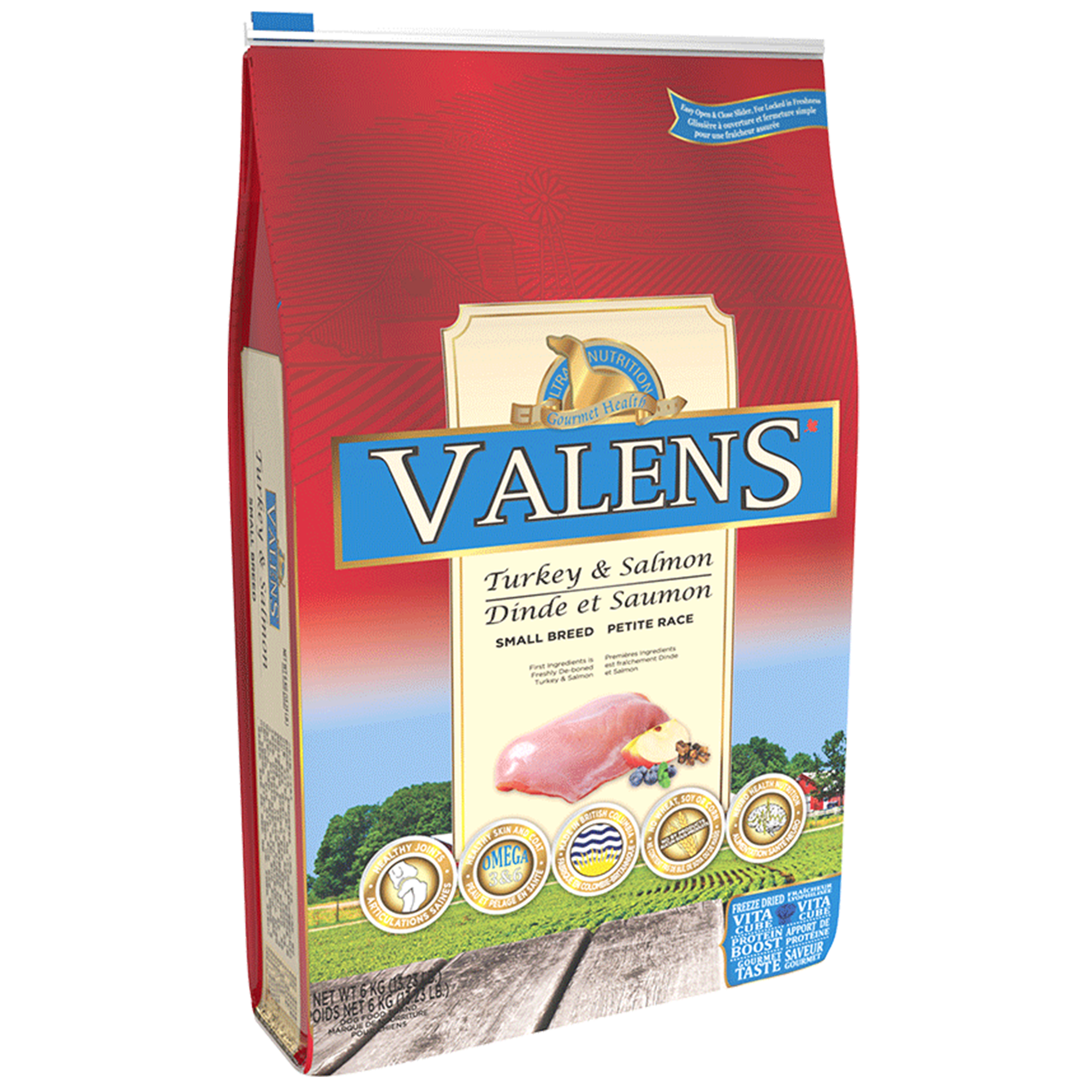Valens Small Breed Dog Food, Grain-Free, Turkey & Salmon