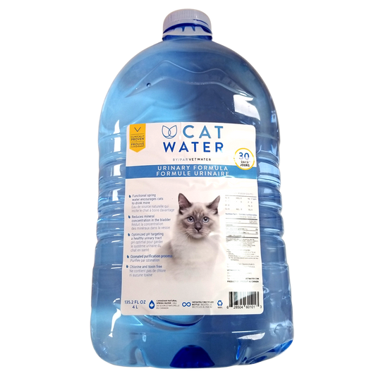 Formule urinaire d'eau pour chat VetWater, 4L