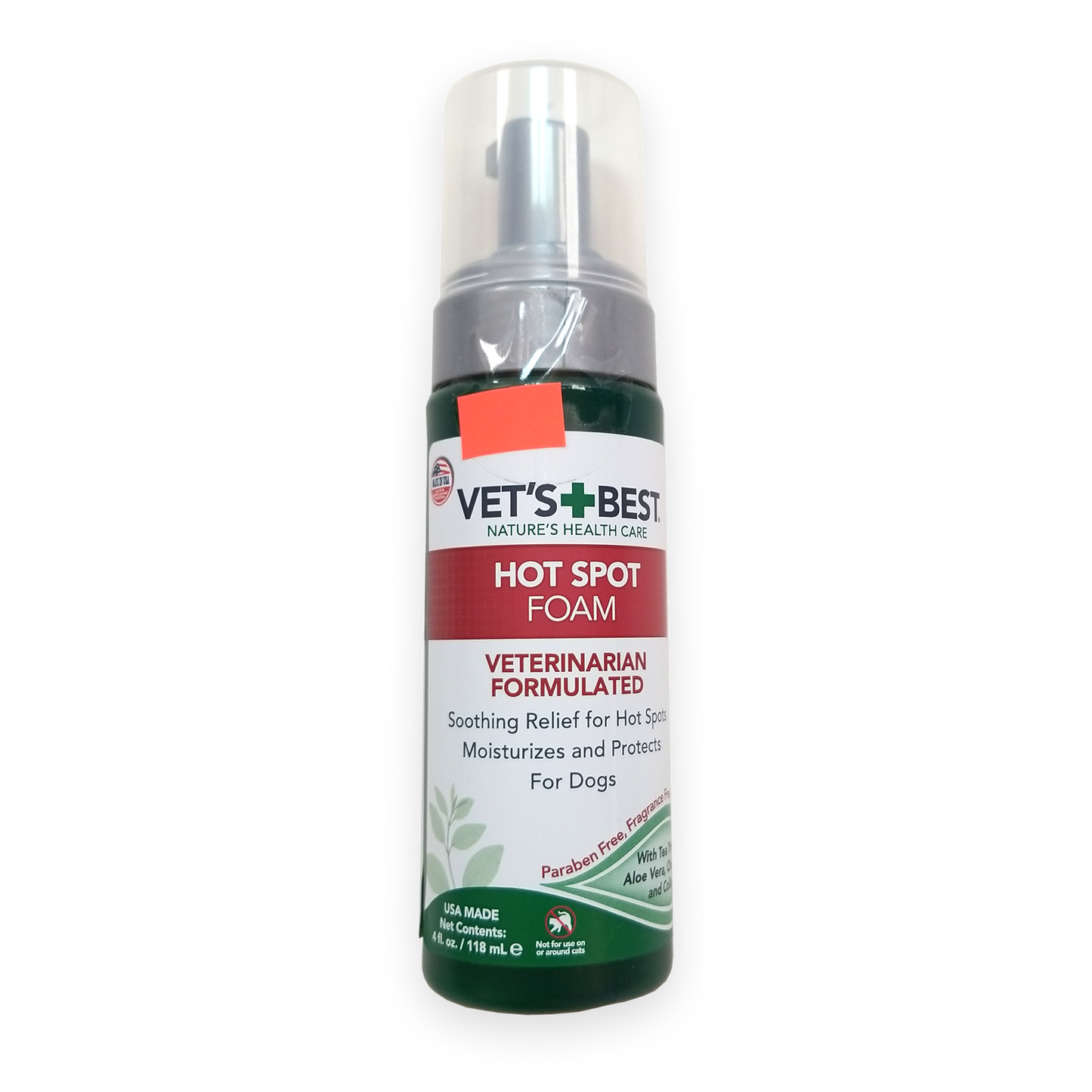 Vets Best Veterinarian Formulated Hot Spot Foam Moisturizers and Protects (118ml)