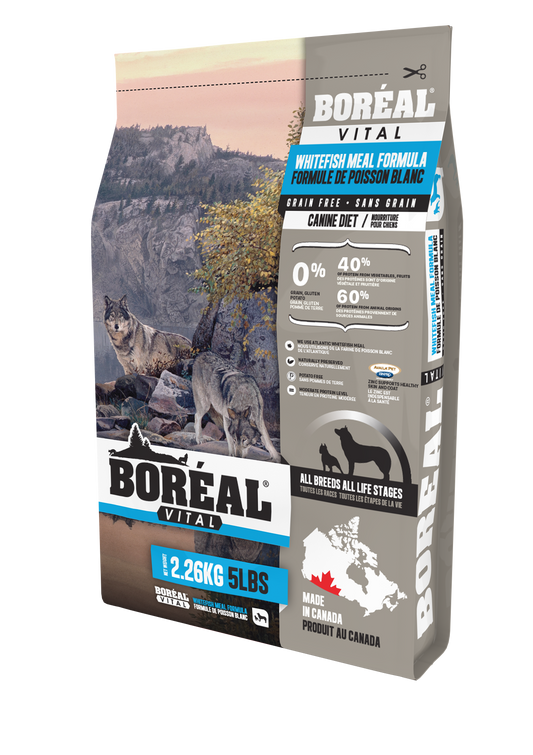 Boréal Functional Vital Grain-Free Dog Food, All Breeds, All Life Stages, Whitefish Meal Formula