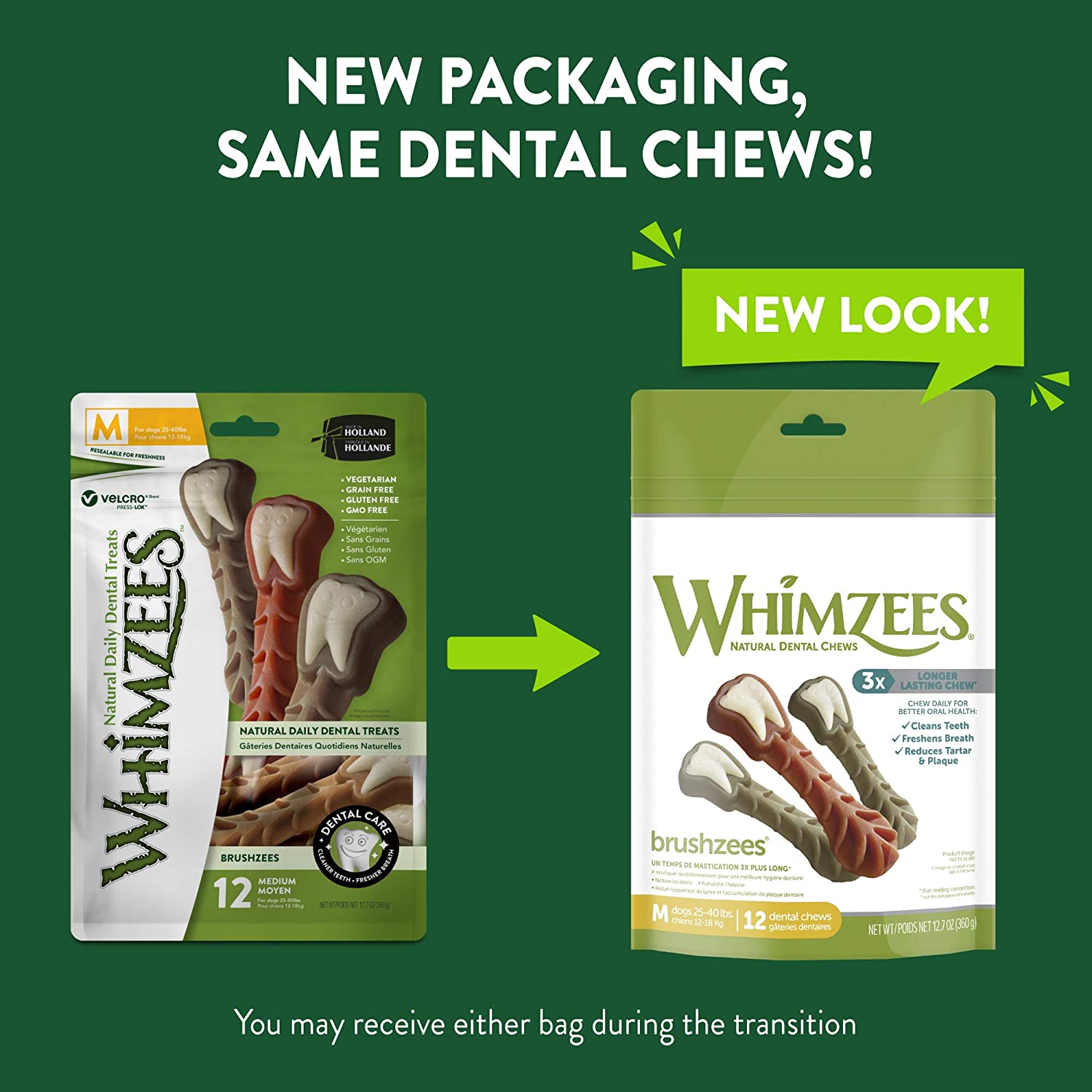 Whimzees Natural Dental Chews for Dogs