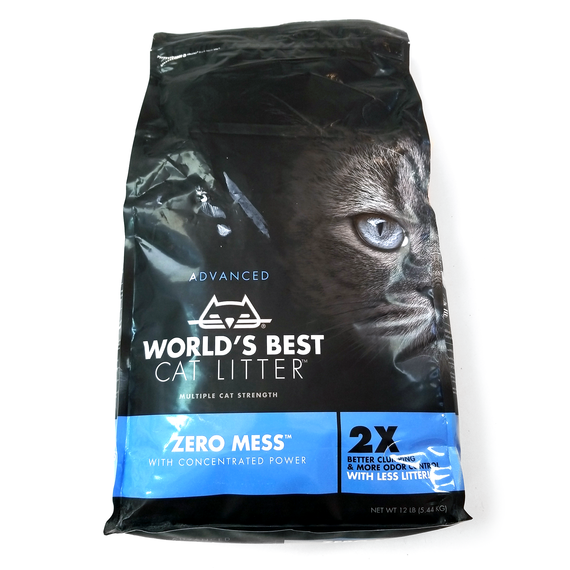 Worlds Best Cat Litter Zero Mess Multi-Cat Strength, 12lb Bag